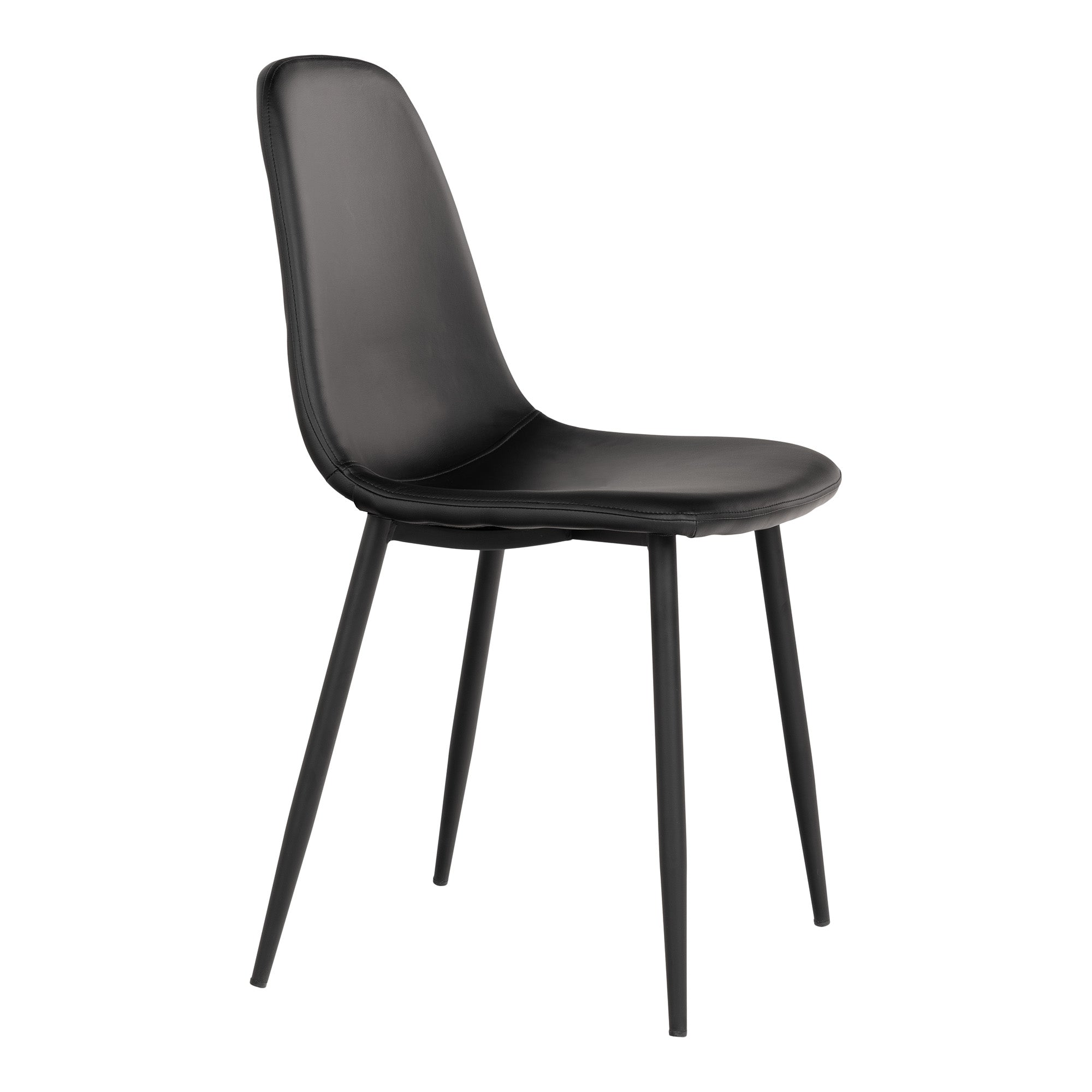 Chaise de salle à manger Stockholm noire