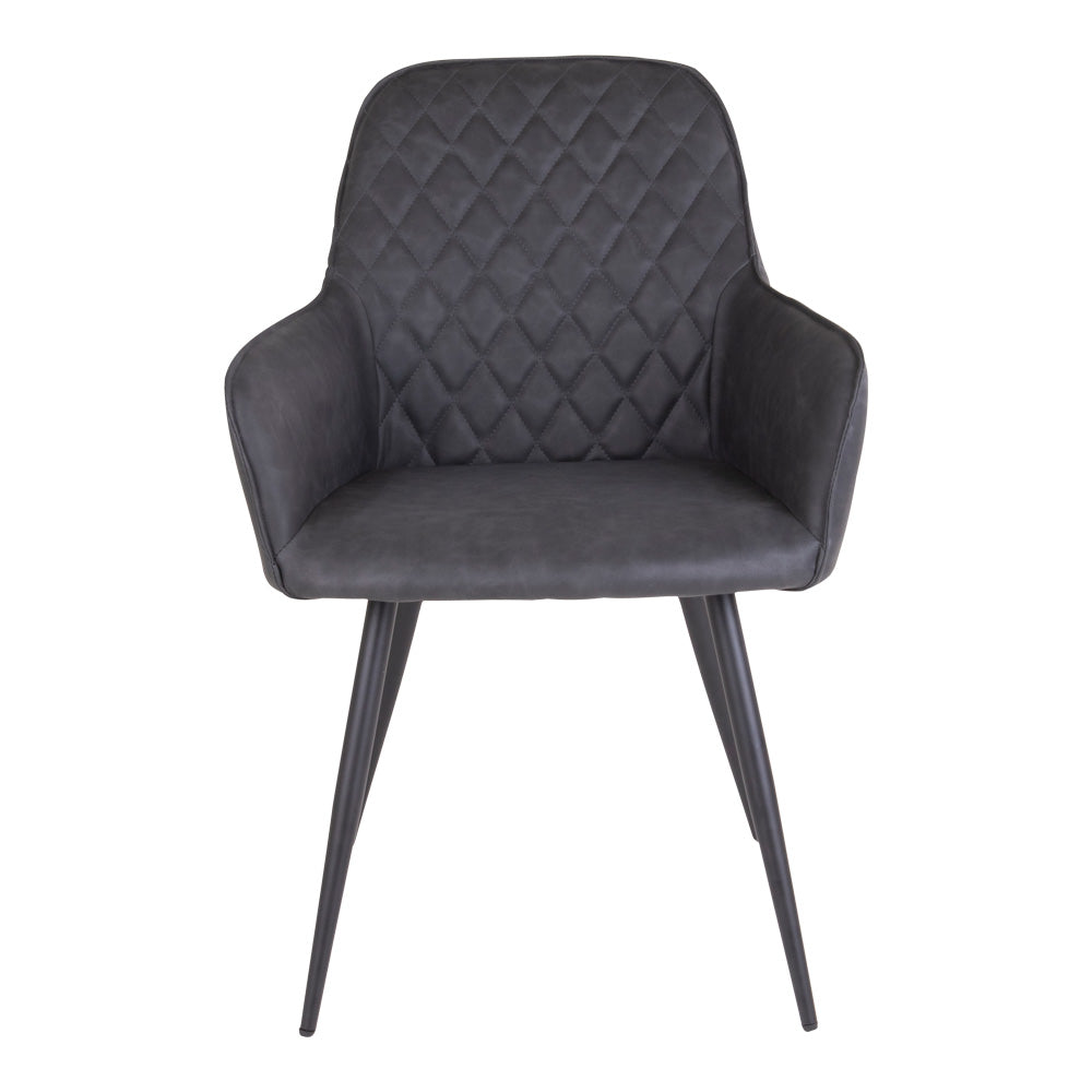 Chaise de salle à manger Harbo gris foncé