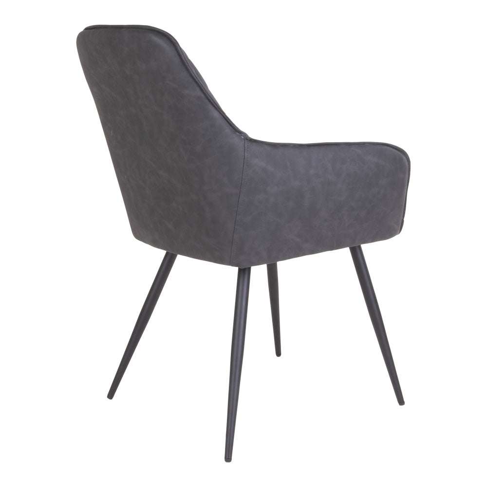 Chaise de salle à manger Harbo gris foncé