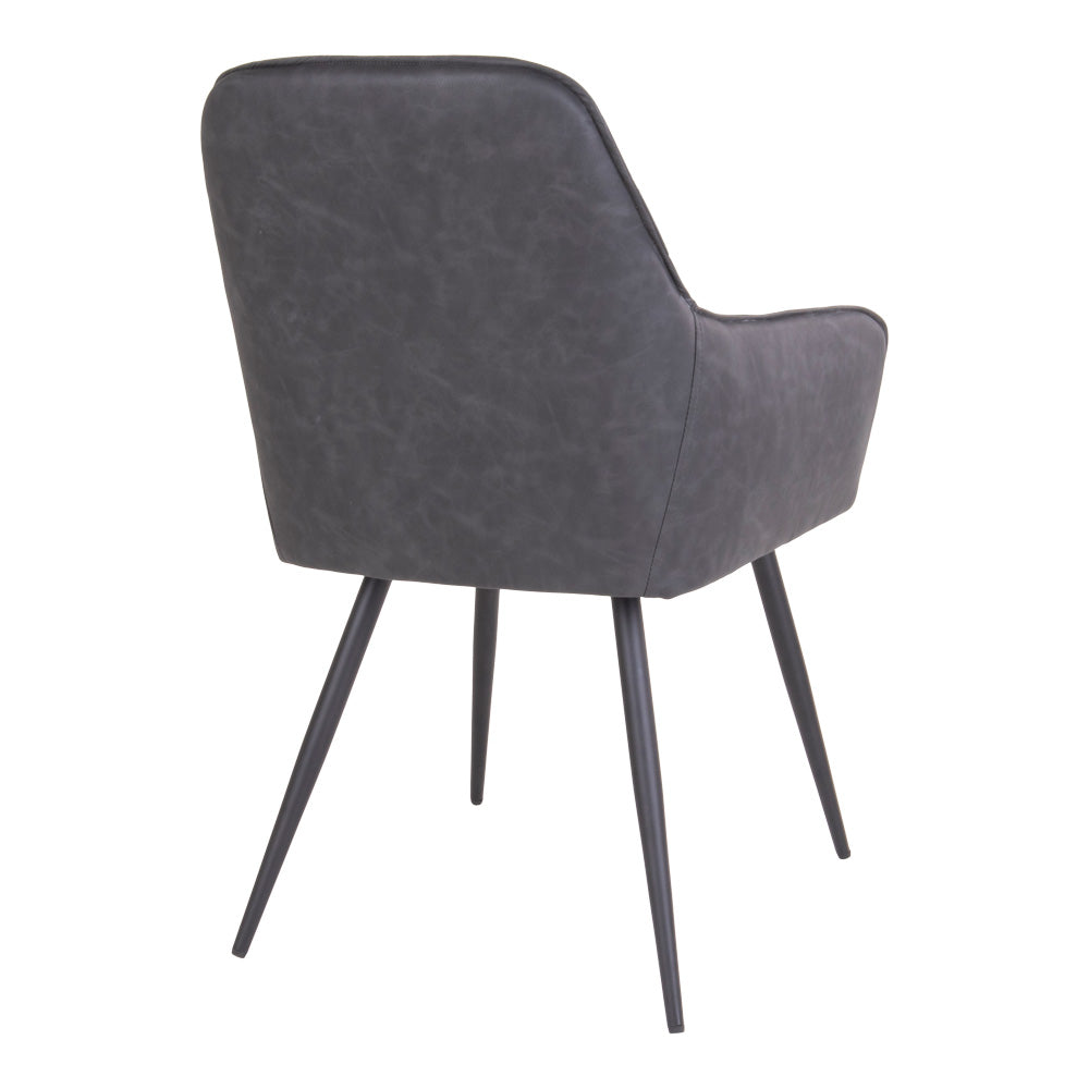 Chaise de salle à manger Harbo gris foncé