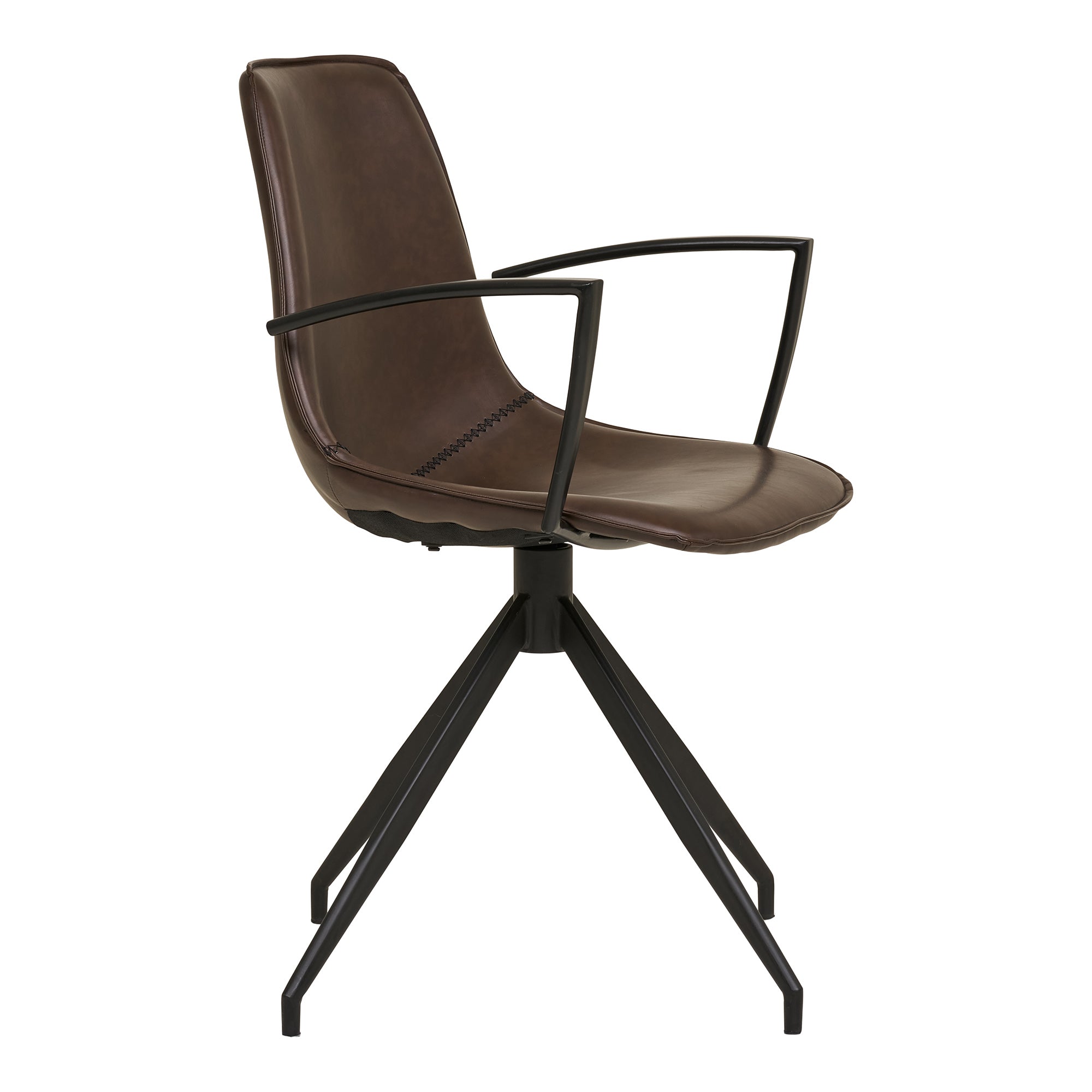 Chaise de salle à manger Monaco brun
