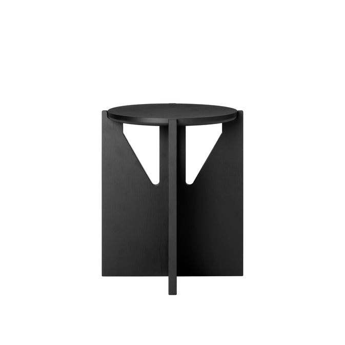 Tabouret Simple en chêne noir