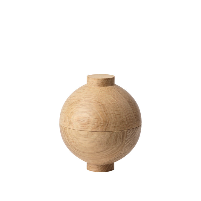 Sphère en bois en chêne clair