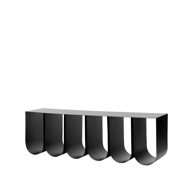 Étagère murale Curved en acier noir