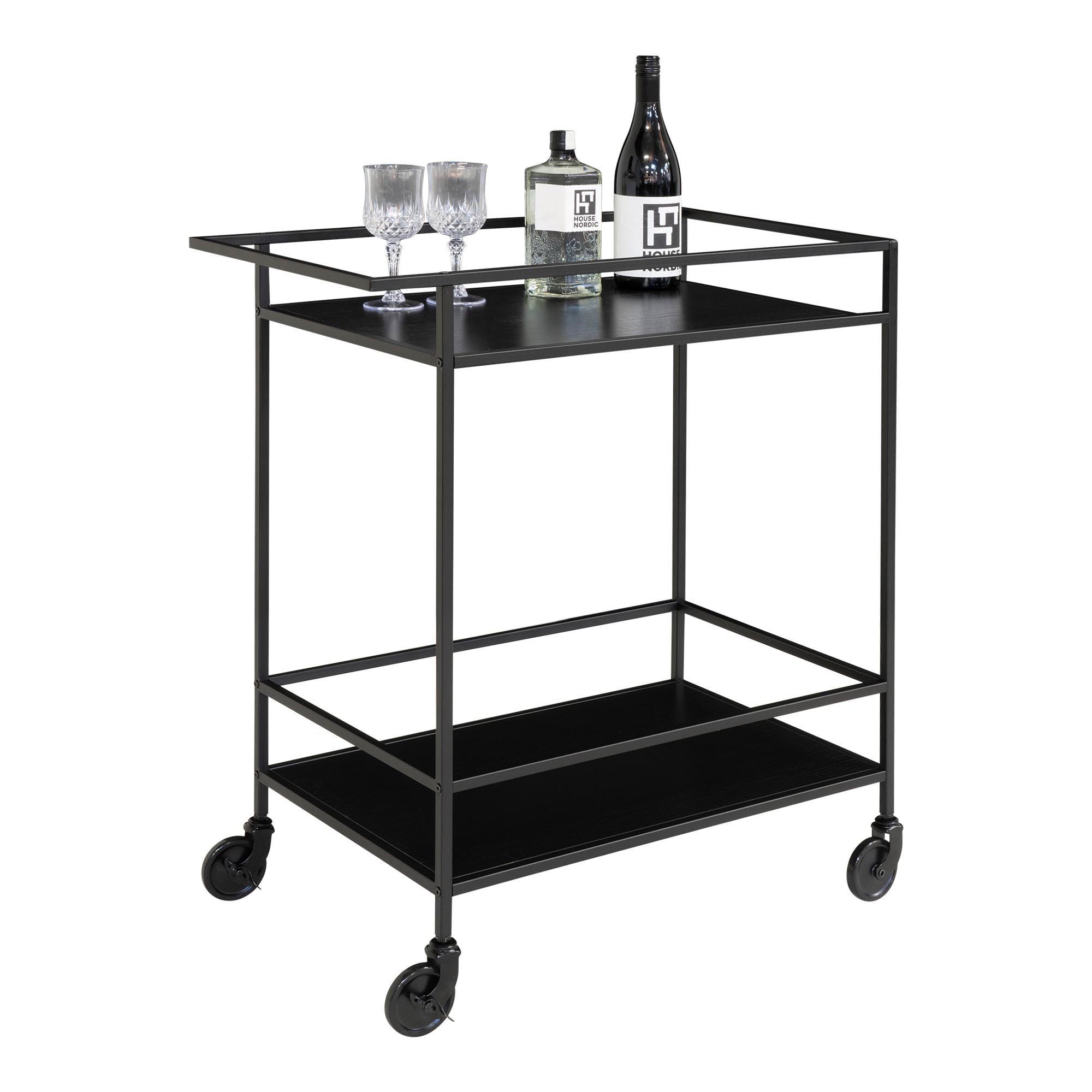 Vita black bar cart