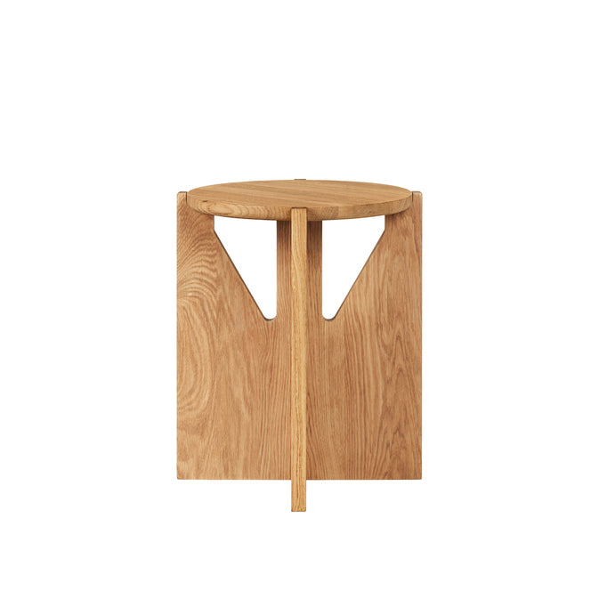 Tabouret Simple en chêne laqué