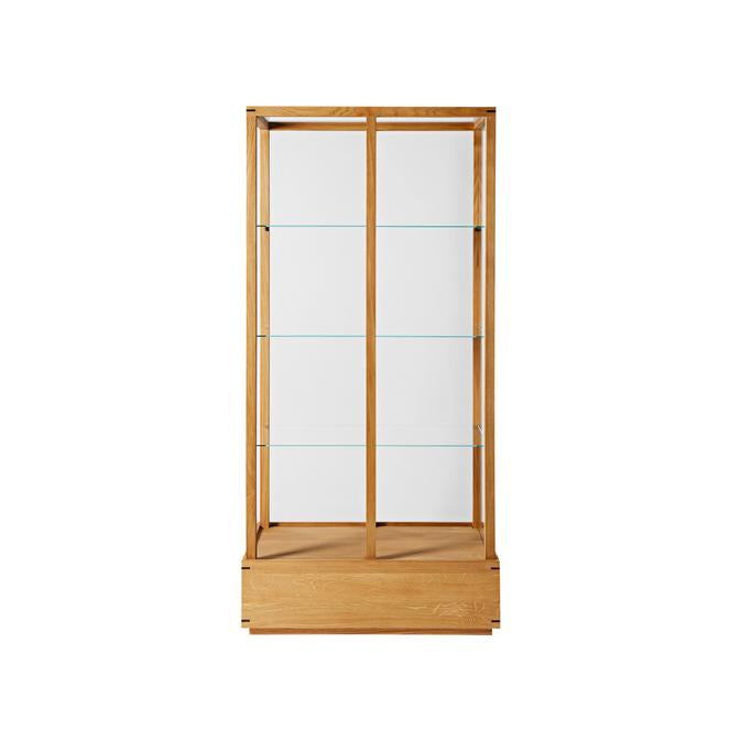 Cabinet japonais L en chêne huilé