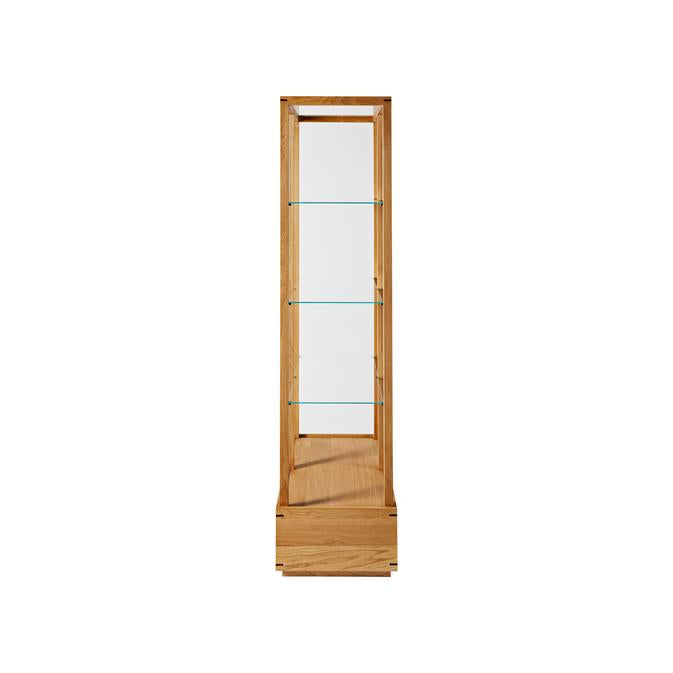 Cabinet japonais L en chêne huilé