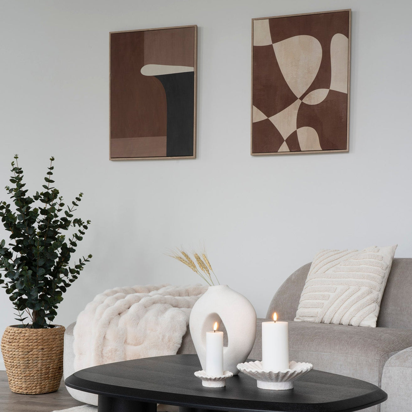 Canvas print Cape Town brown beige No.1