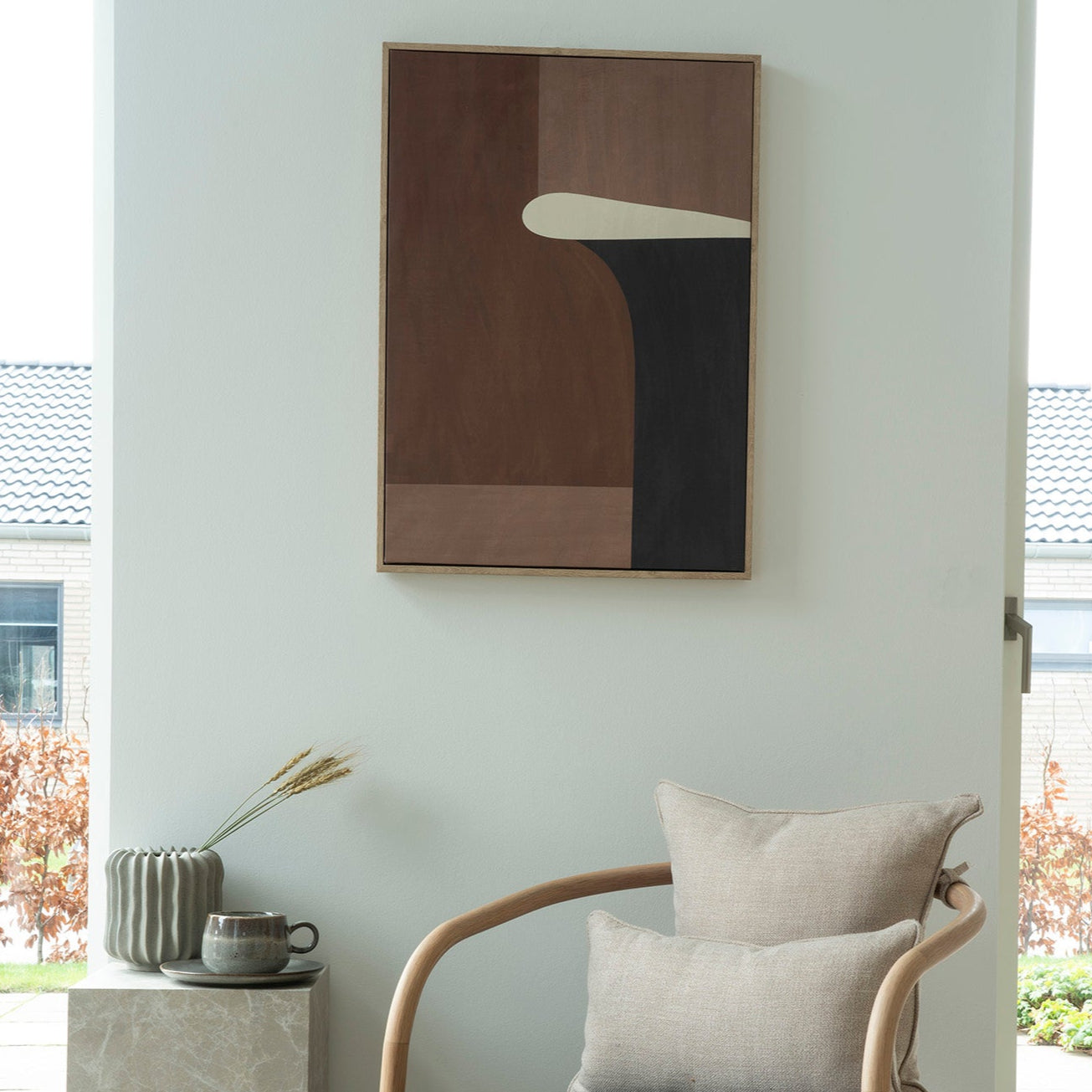 Canvas print Cape Town brown beige No.2