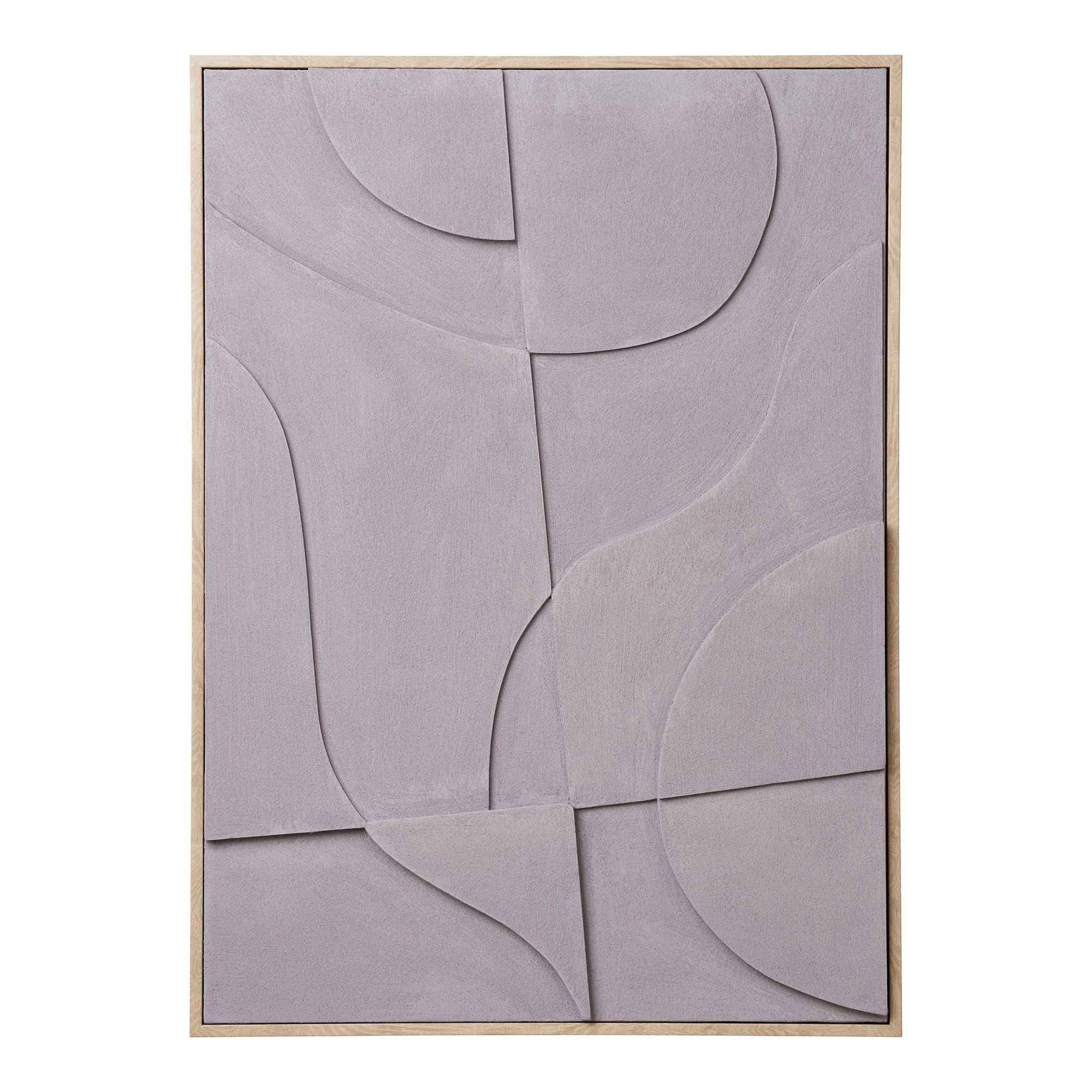 Graue Relief-Wanddekoration Madeline