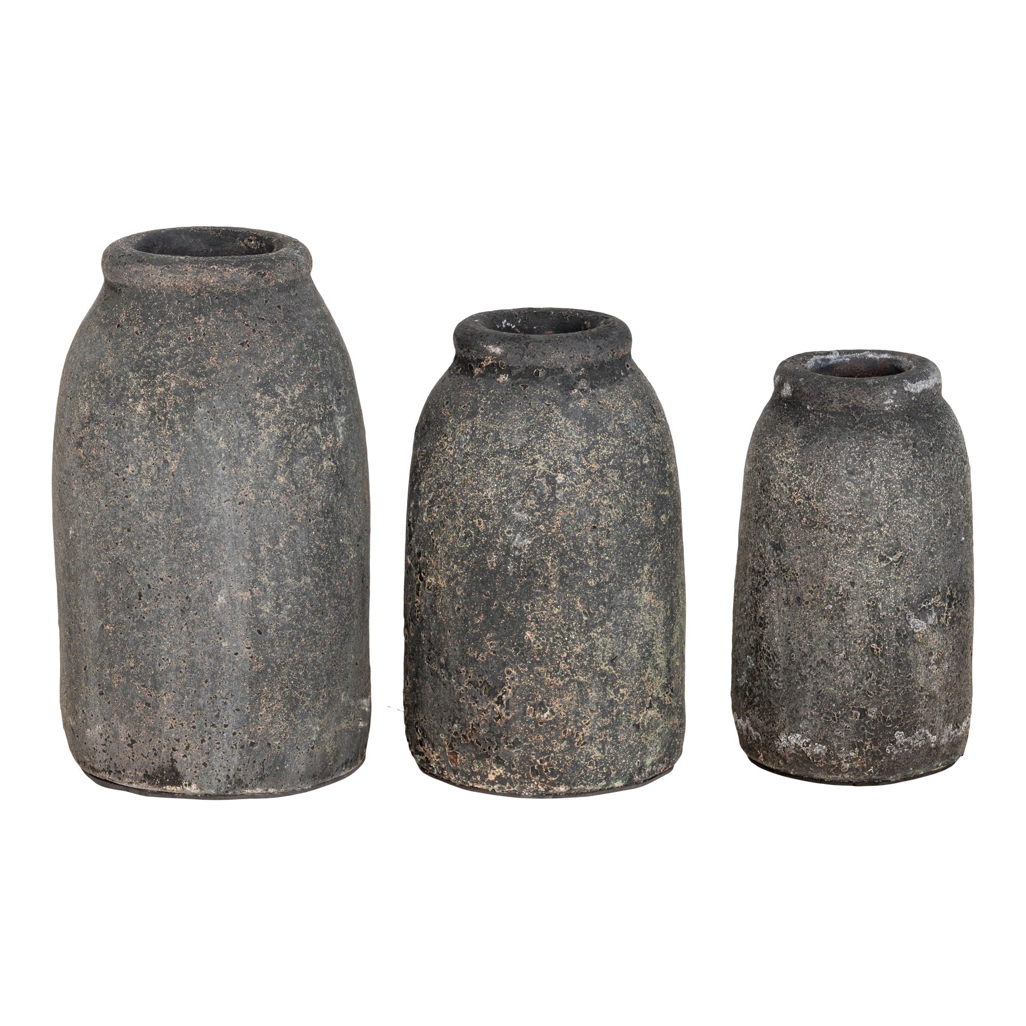 Trio de vases décoratifs terracotta Velas