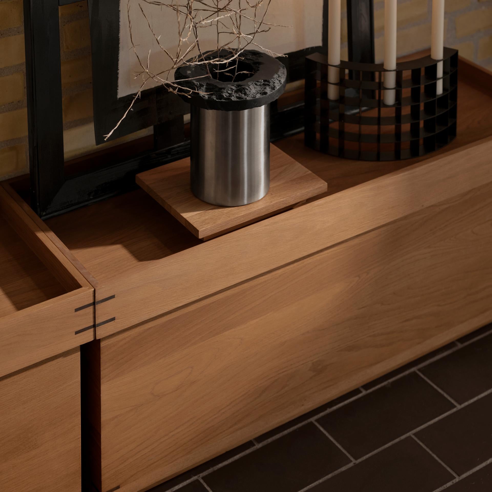 Table basse Japanese Tray M en chêne huilé