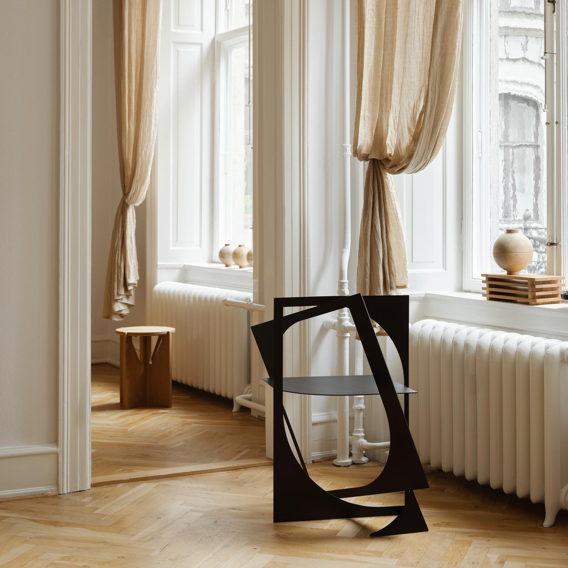 Sphère en bois XL en chêne clair