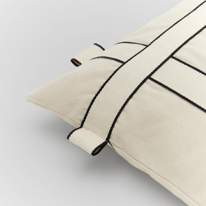 Housse de coussin Bow 40x60 cm coton biologique