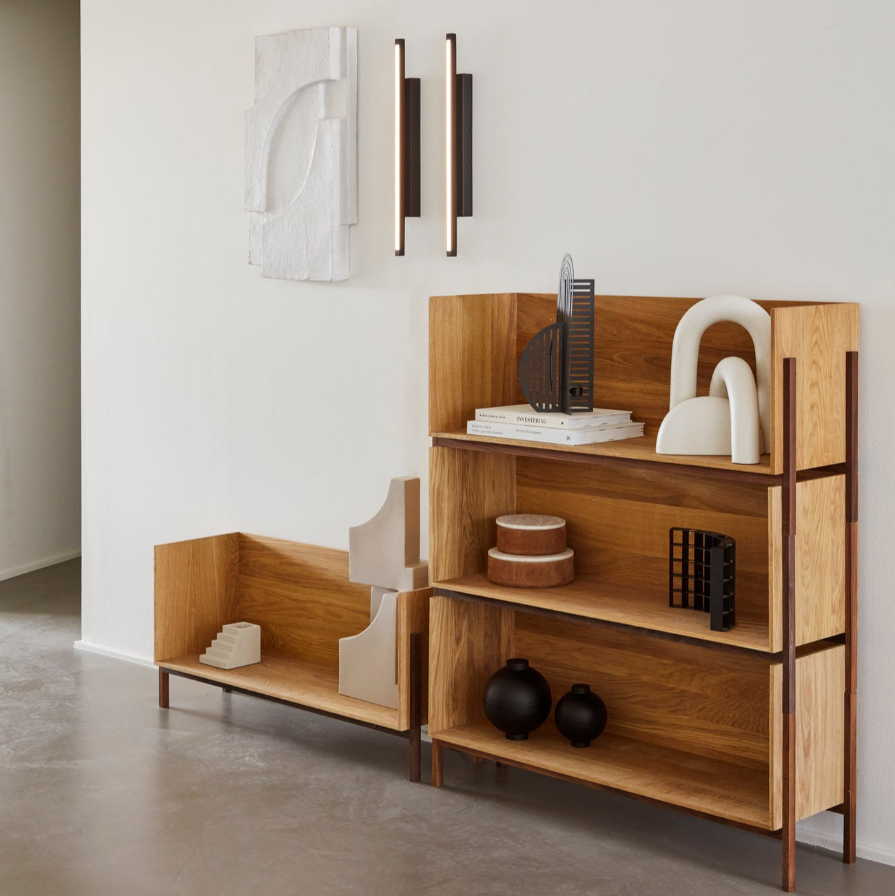 Sphère en bois XL en chêne noir