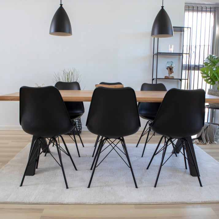 Chaise de salle à manger Oslo noire
