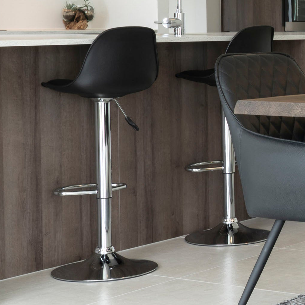 Chaise de bar Trondheim noire