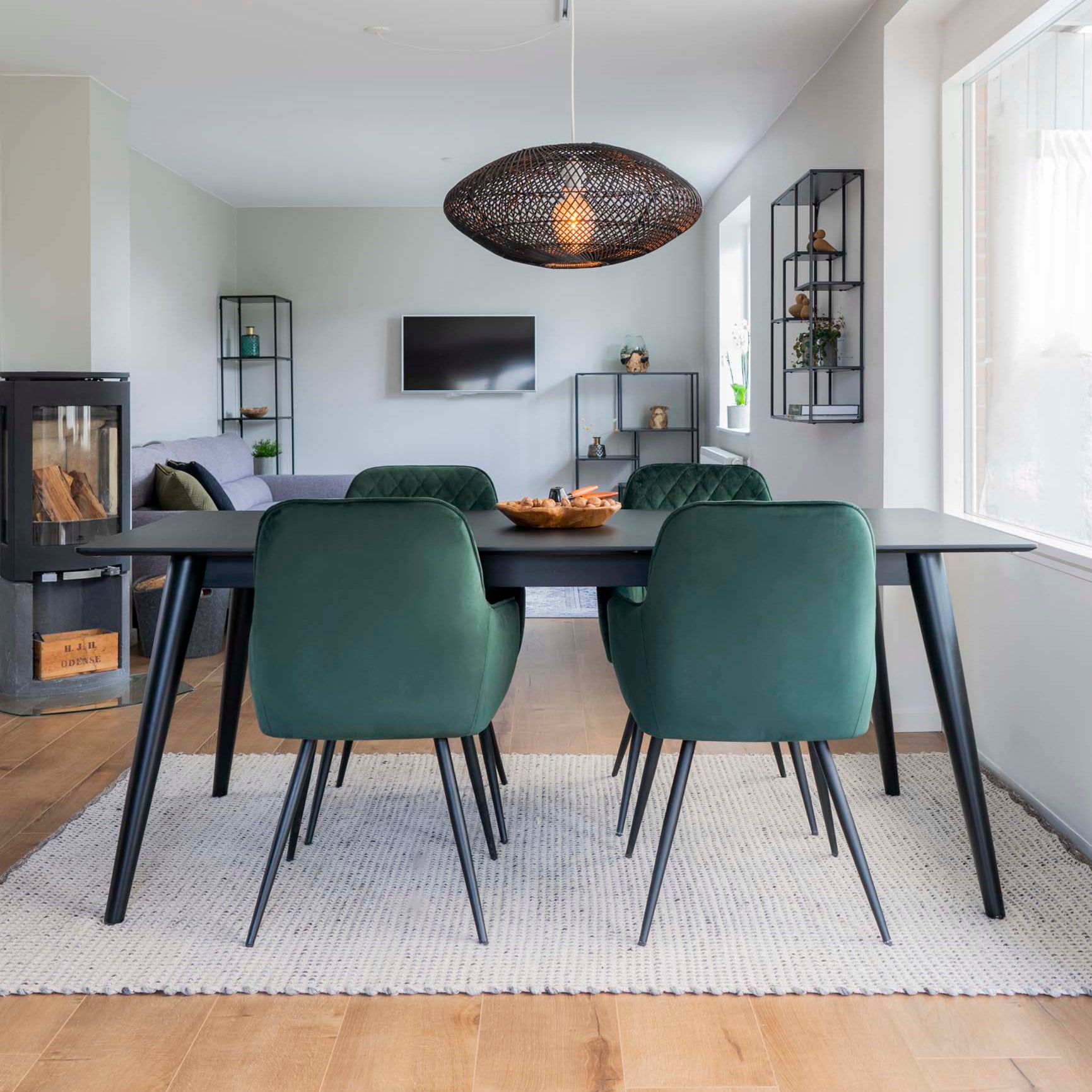 Chaise de salle à manger Harbo vert