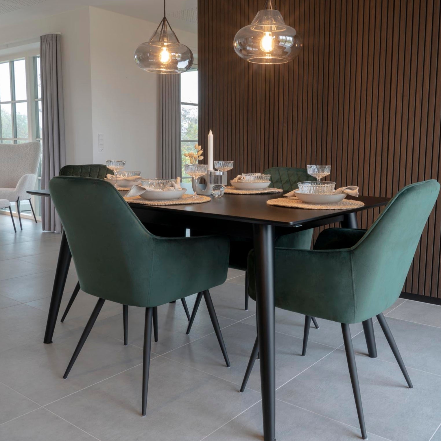 Chaise de salle à manger Harbo vert