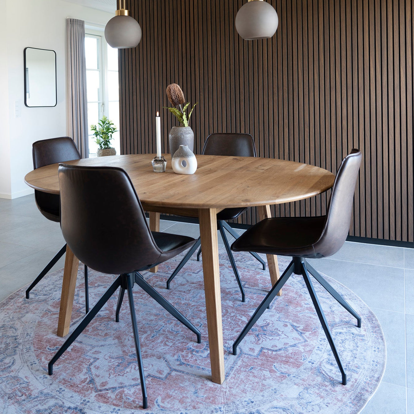 Chaise de salle à manger Monaco brun