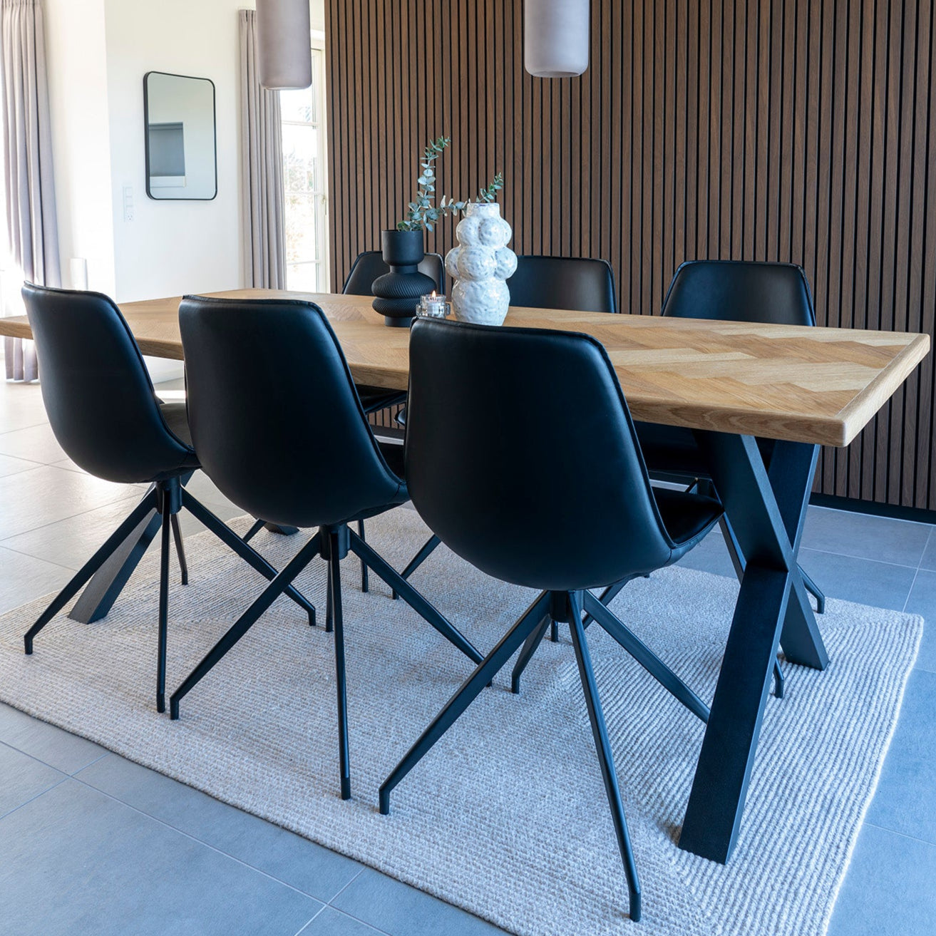 Chaise de salle à manger Monaco noire