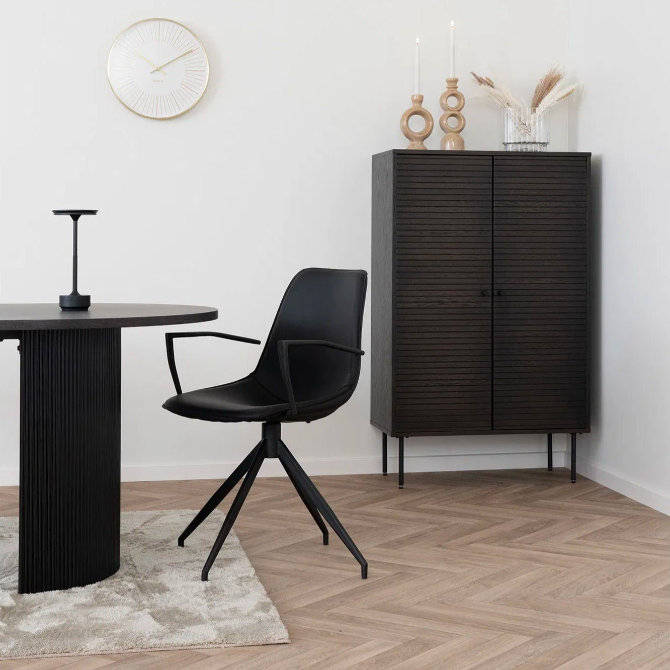 Chaise de salle à manger Monaco noire