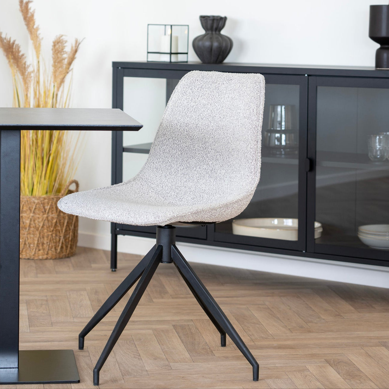 Chaise de salle à manger Monaco pivotante sable