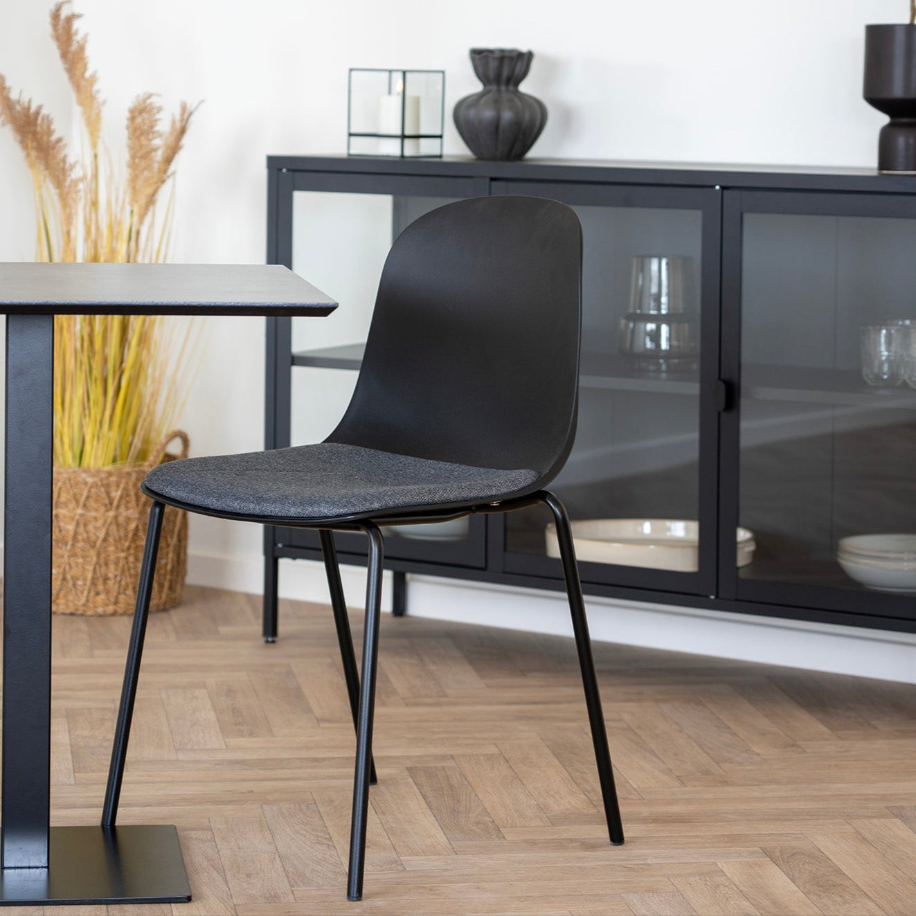 Chaise de salle à manger Madalena noire