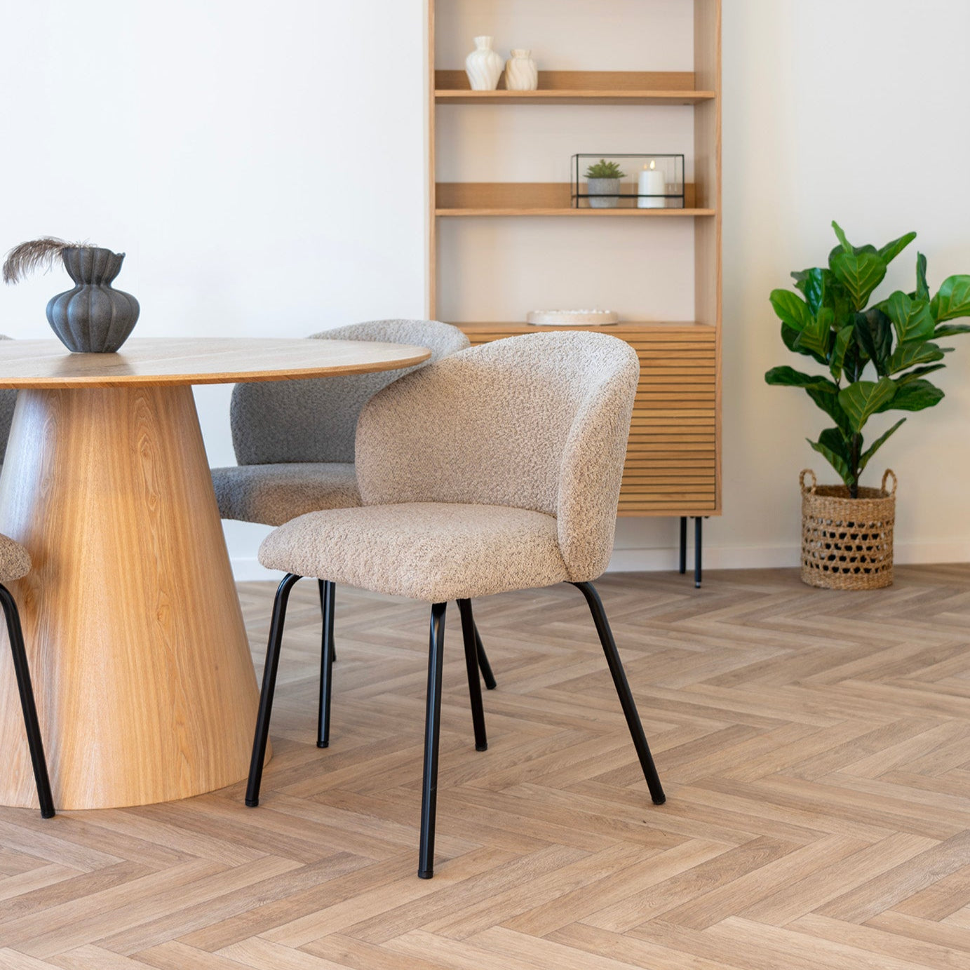 Chaise de salle à manger Safira beige