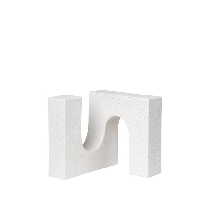Sculpture Brick en grès blanc