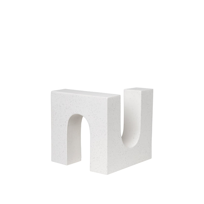 Sculpture Brick en grès blanc