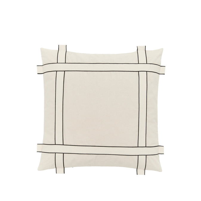Housse de coussin Bow 60x60 cm coton biologique