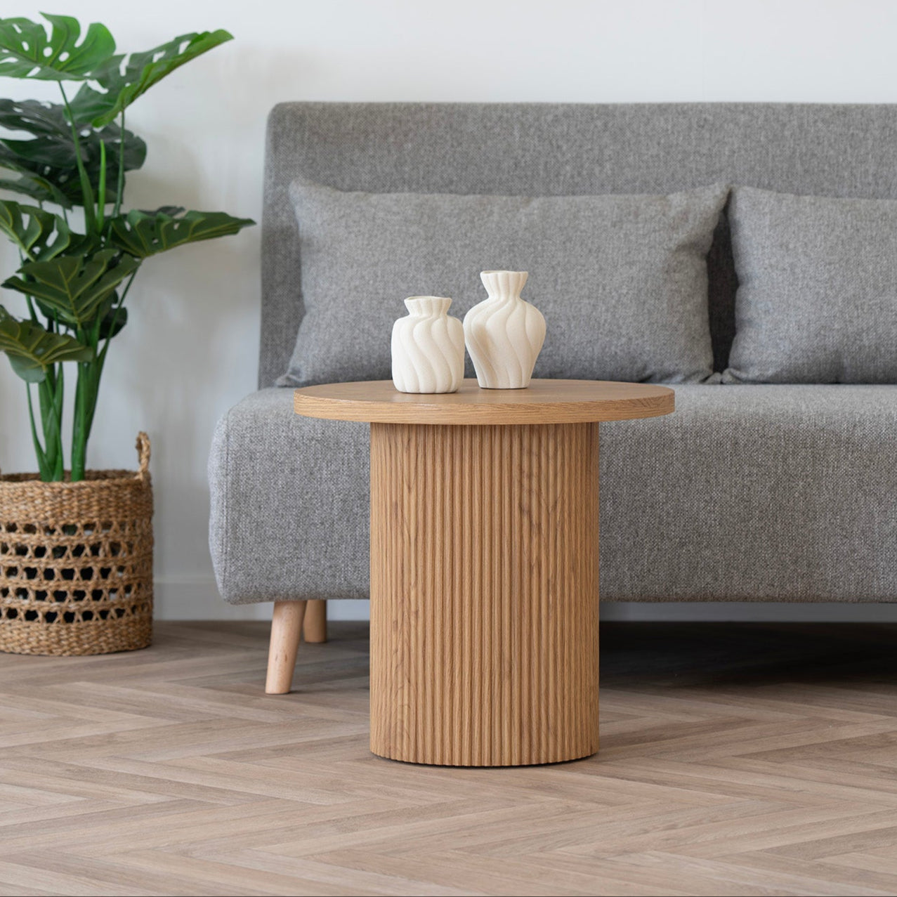 Table d’appoint Boavista ronde naturel