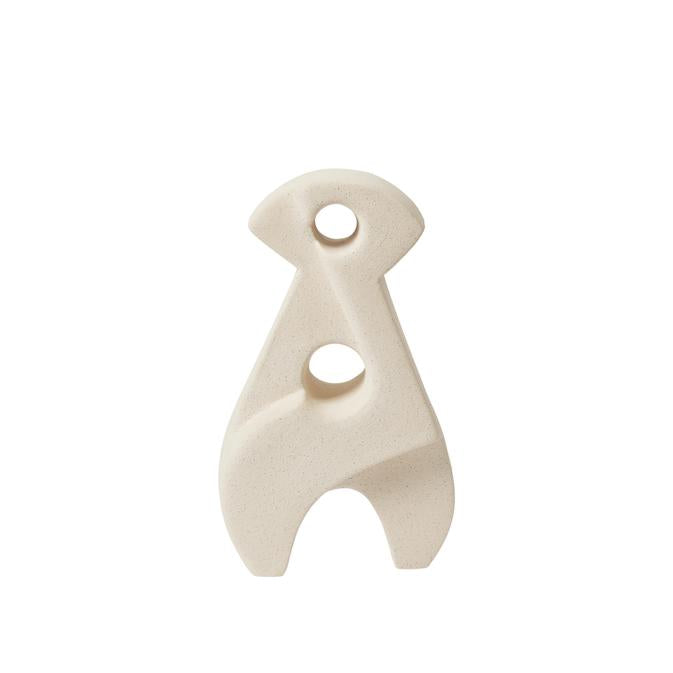 Sculpture Aspect en grès beige
