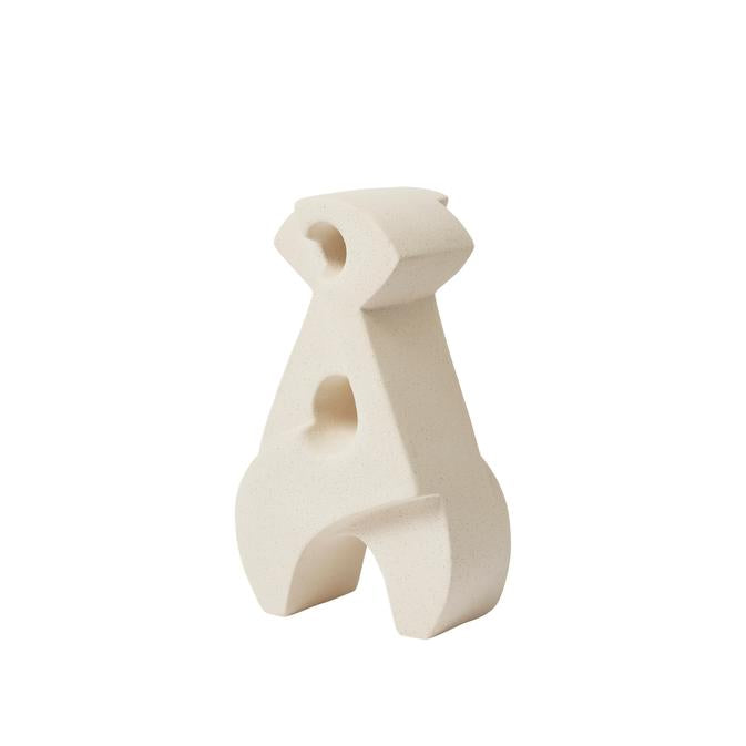 Sculpture Aspect en grès beige