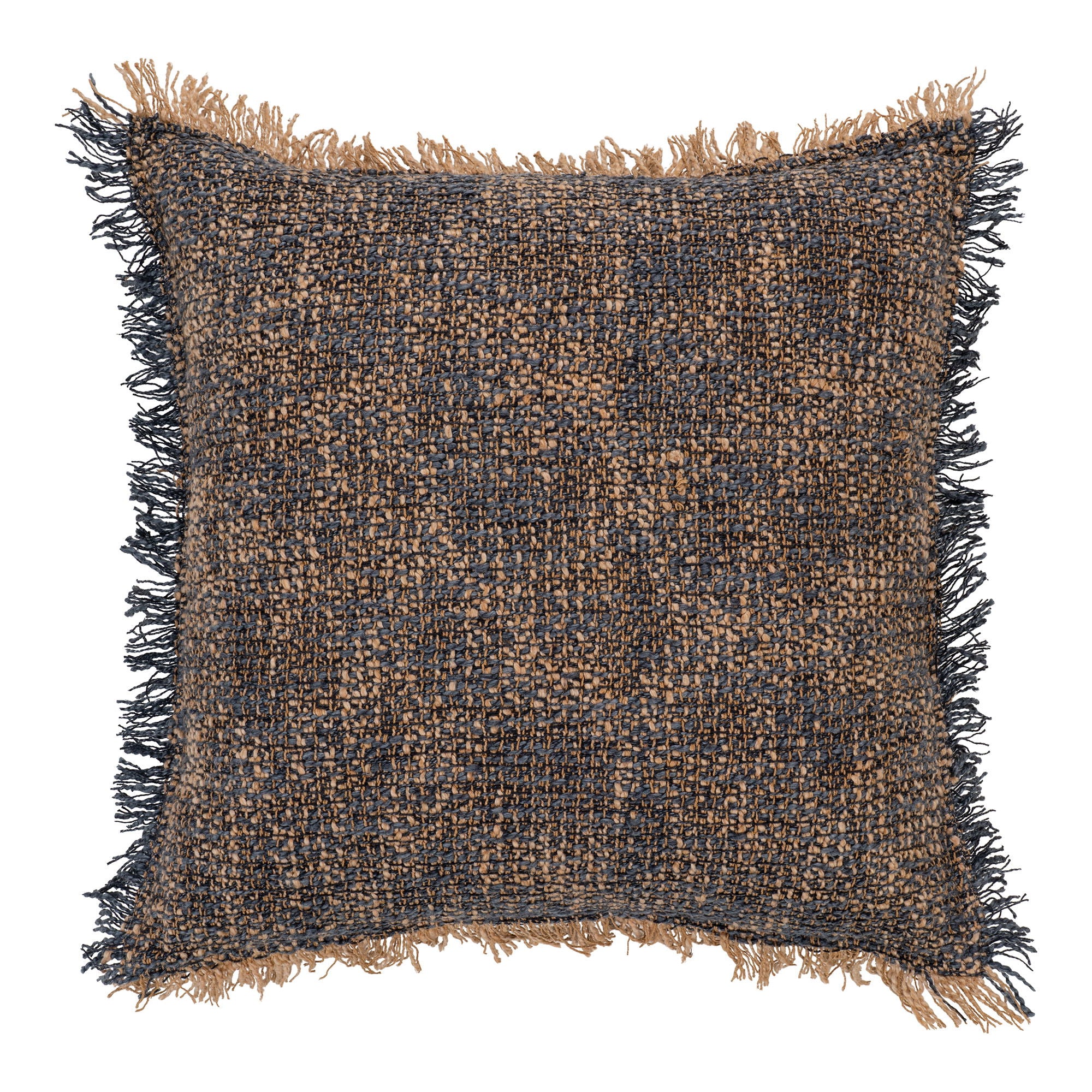 Coussin graphique bleu jaune Ely