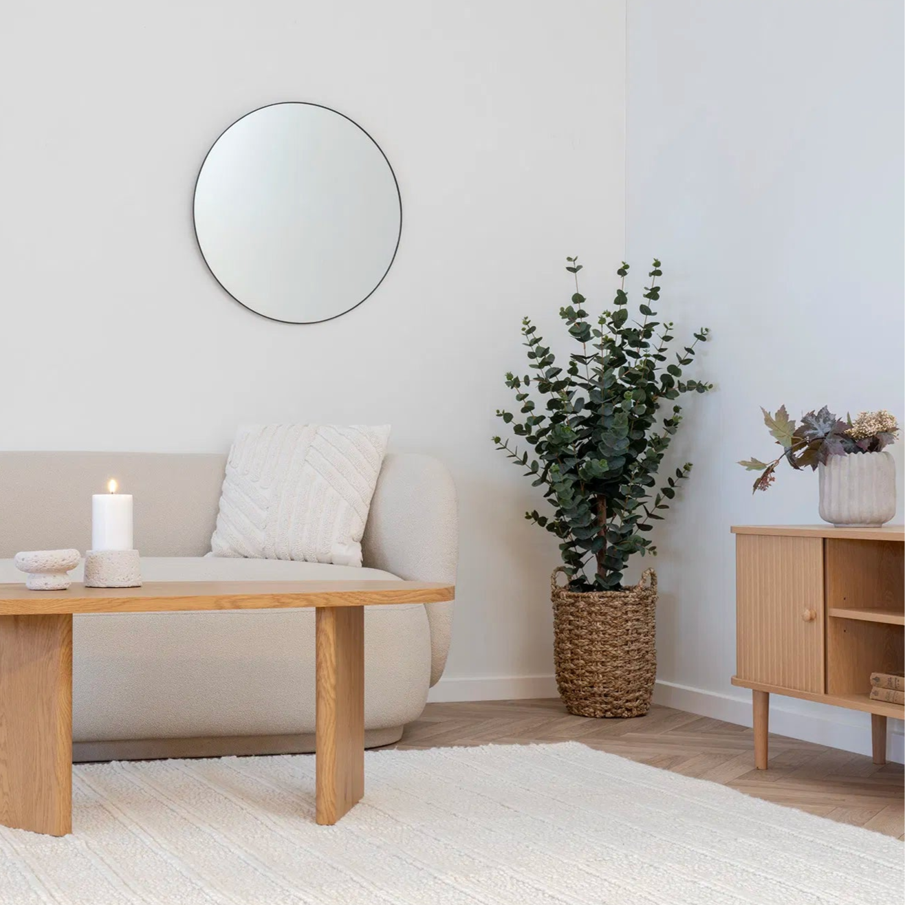Miroir rond Jersey