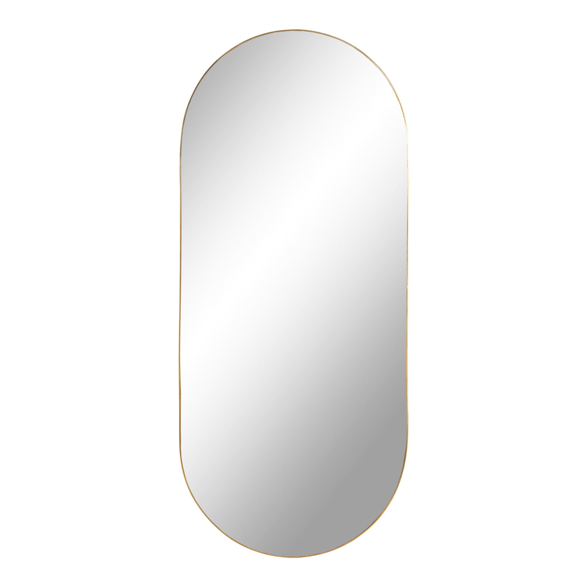 Miroir mural Jersey laiton