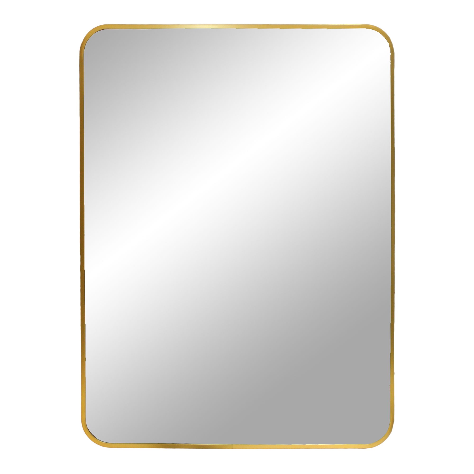 Miroir Madrid laiton rectangulaire