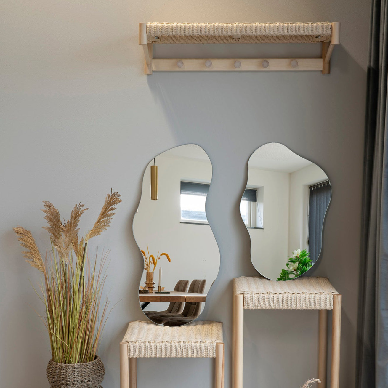 Miroir Palermo forme organique moyenne
