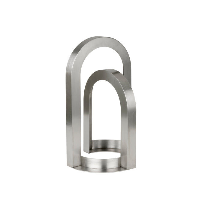 Sculpture Arch en acier inoxydable brossé