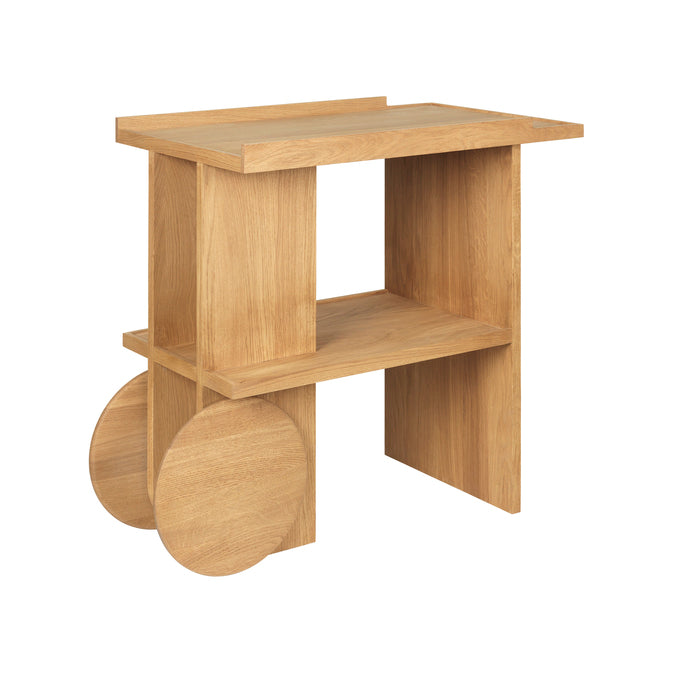 Table d’appoint Axis en chêne laqué