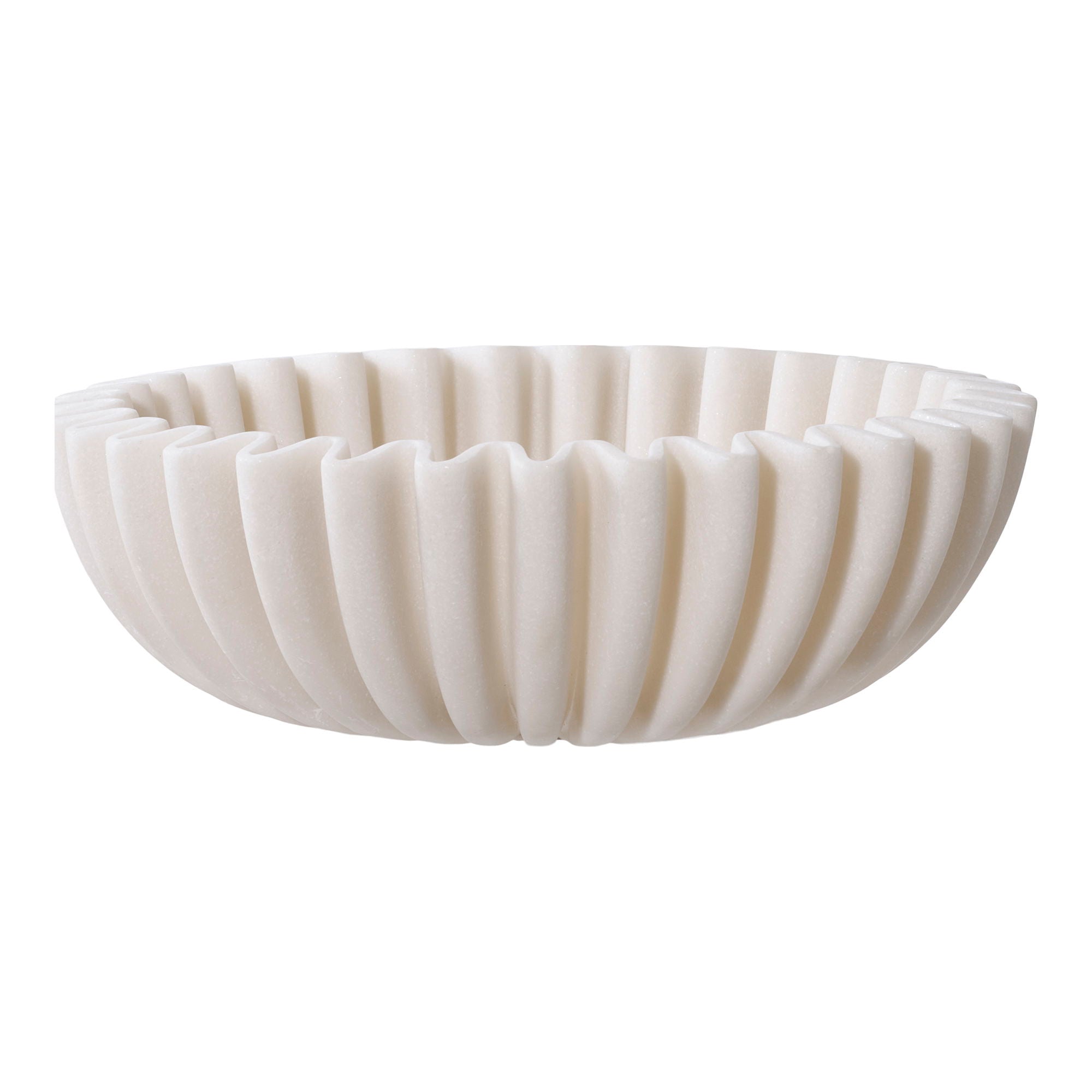 Bol décoratif en résine beige