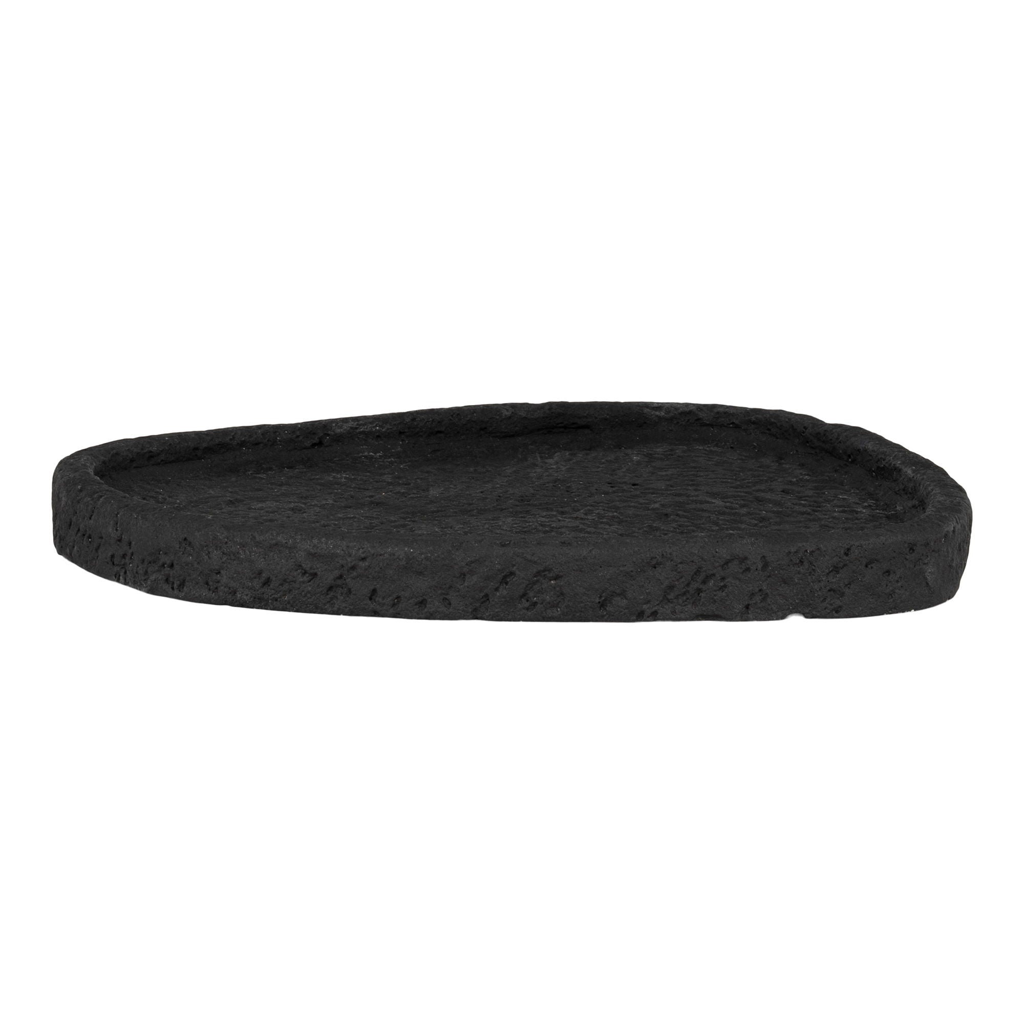 Plateau asymétrique en ciment noir