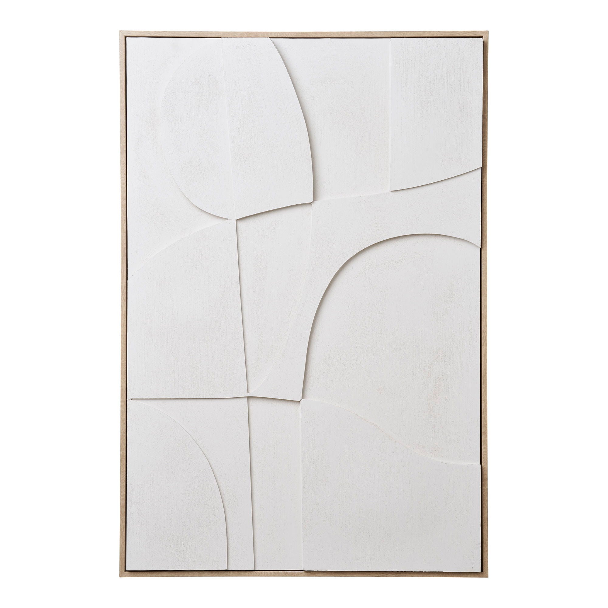 Madeline white relief wall decoration