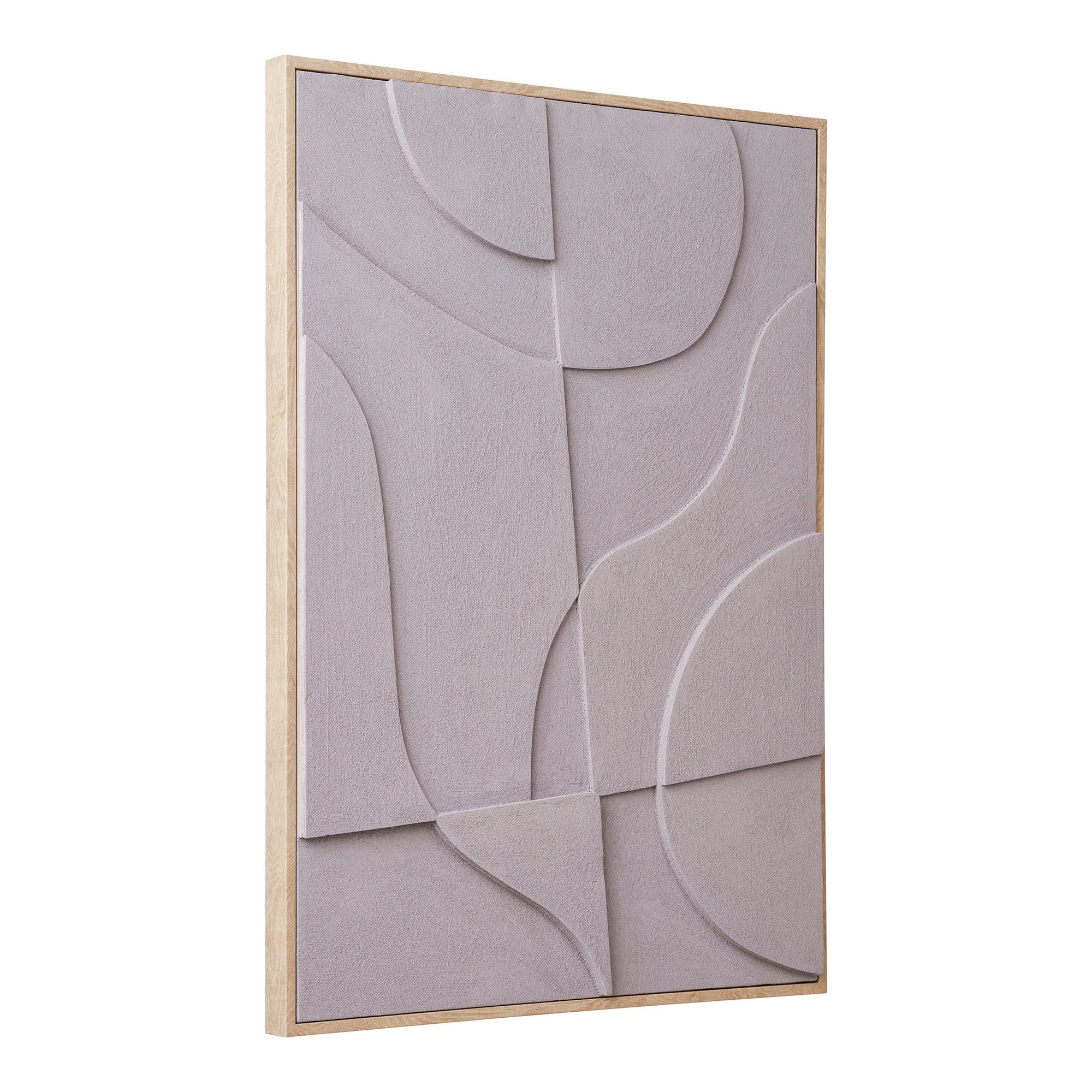 Graue Relief-Wanddekoration Madeline