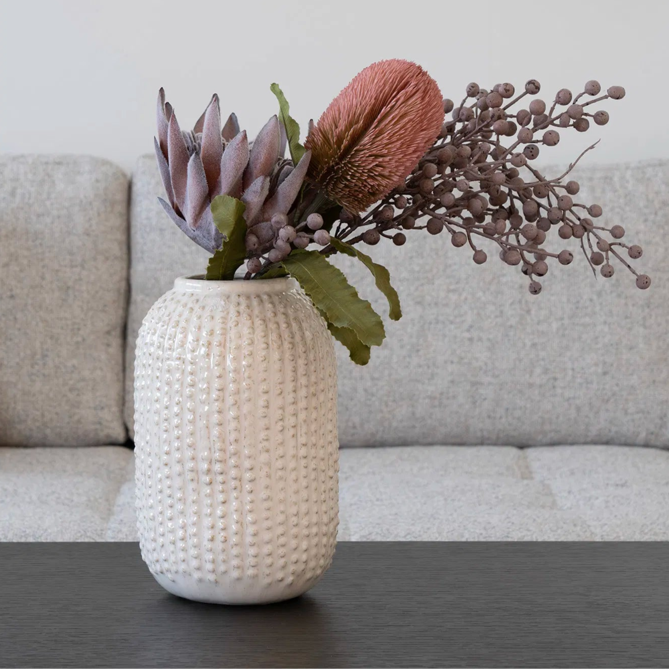Künstlicher Strauß rosa Protea