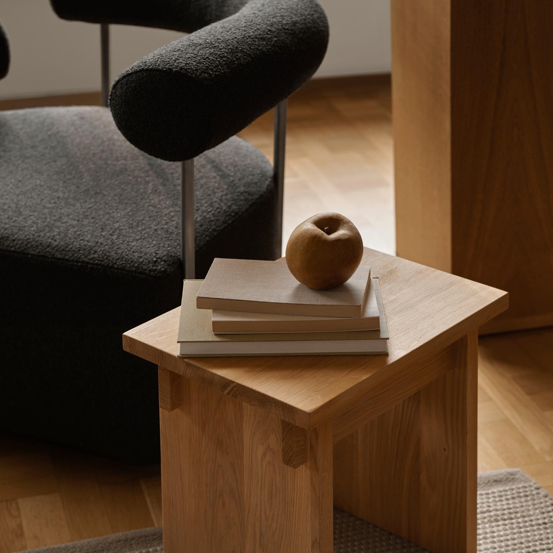 Fauteuil lounge Solitude gauche gris foncé