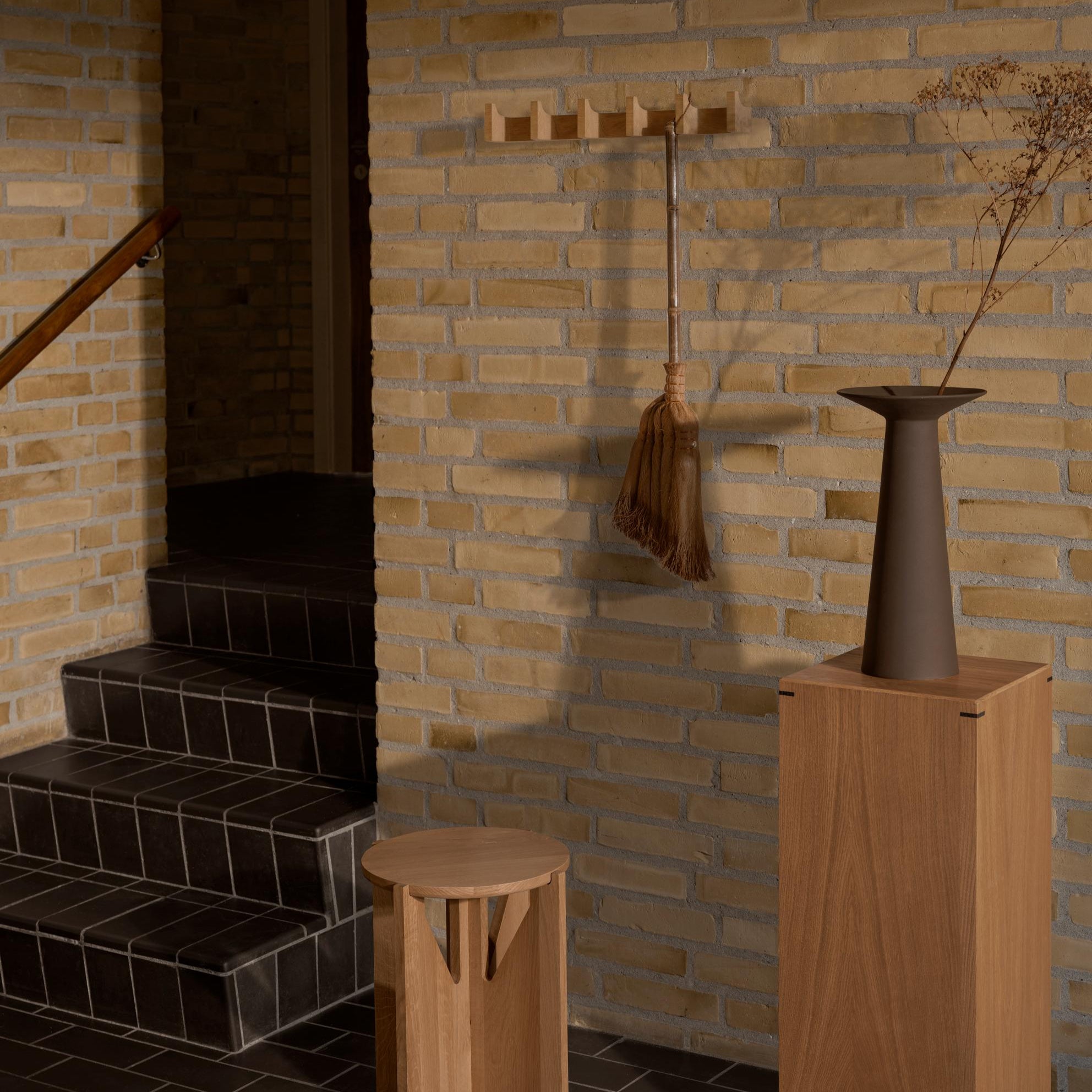 Vase Collar L en terracotta brune